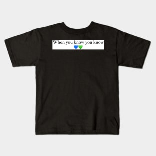 Blue Green Design Kids T-Shirt